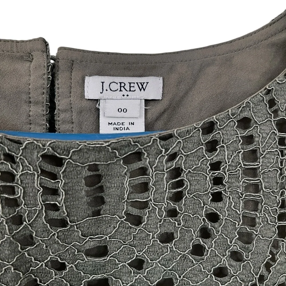 J.Crew Olive Green Lace Women Top